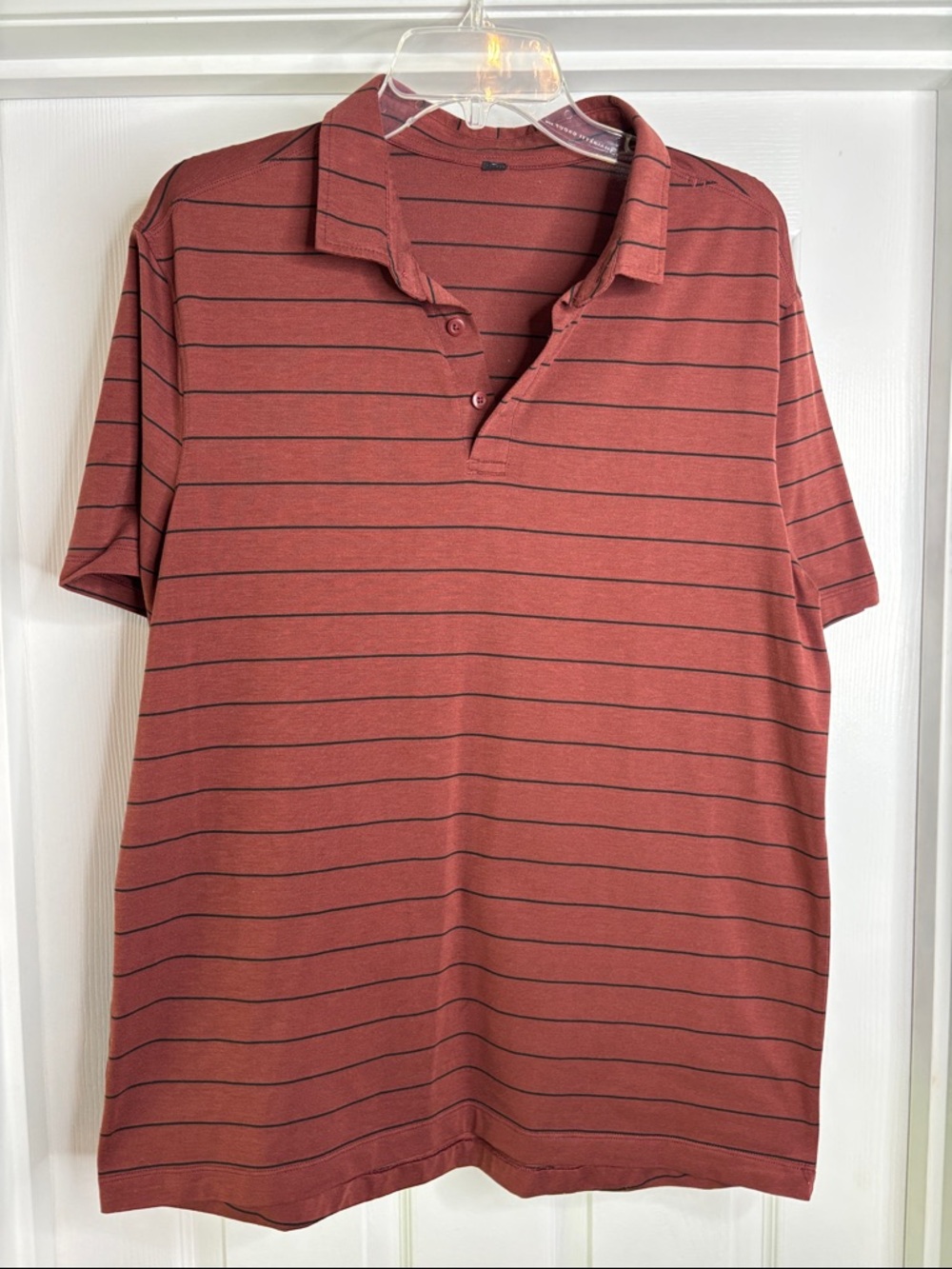 Men's lululemon Striped Polo Shirt medium